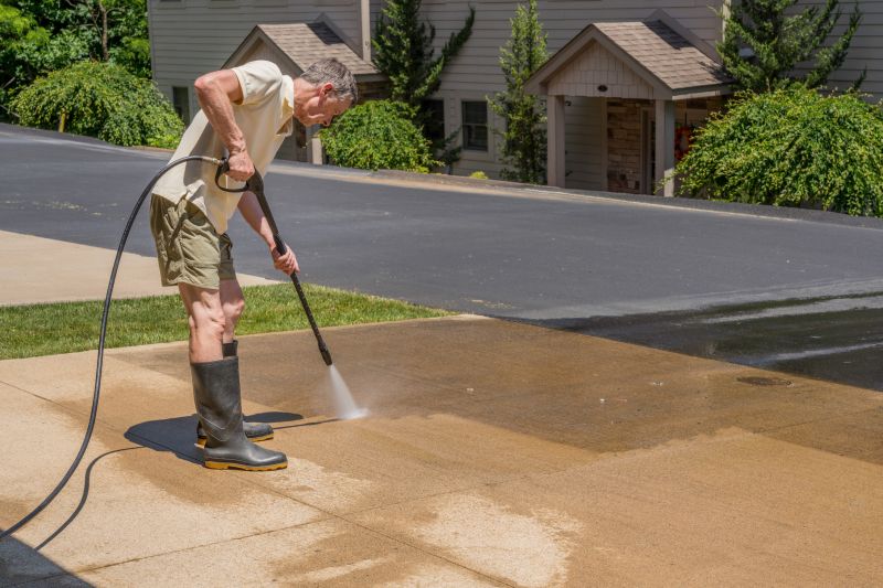 Local Driveway Cleaning pros at work